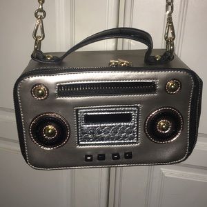 Boombox crossbody purse